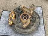 JDM Subaru Impreza WRX STI Gold Front 5X114.3 Brembo Brake Calipers V9 Hubs EJ