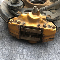 JDM Subaru Impreza WRX STI Gold Front 5X114.3 Brembo Brake Calipers V9 Hubs EJ