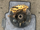 JDM Subaru Impreza WRX STI Gold Front 5X114.3 Brembo Brake Calipers V9 Hubs EJ