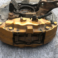 JDM Subaru Impreza WRX STI Gold Front 5X114.3 Brembo Brake Calipers V9 Hubs EJ
