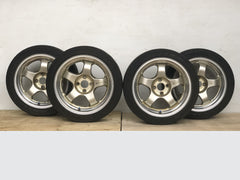 JDM 16" Work Meister S1 Wheels Rims 4x100 54.1 16x7JJ 16x8JJ +25 +27
