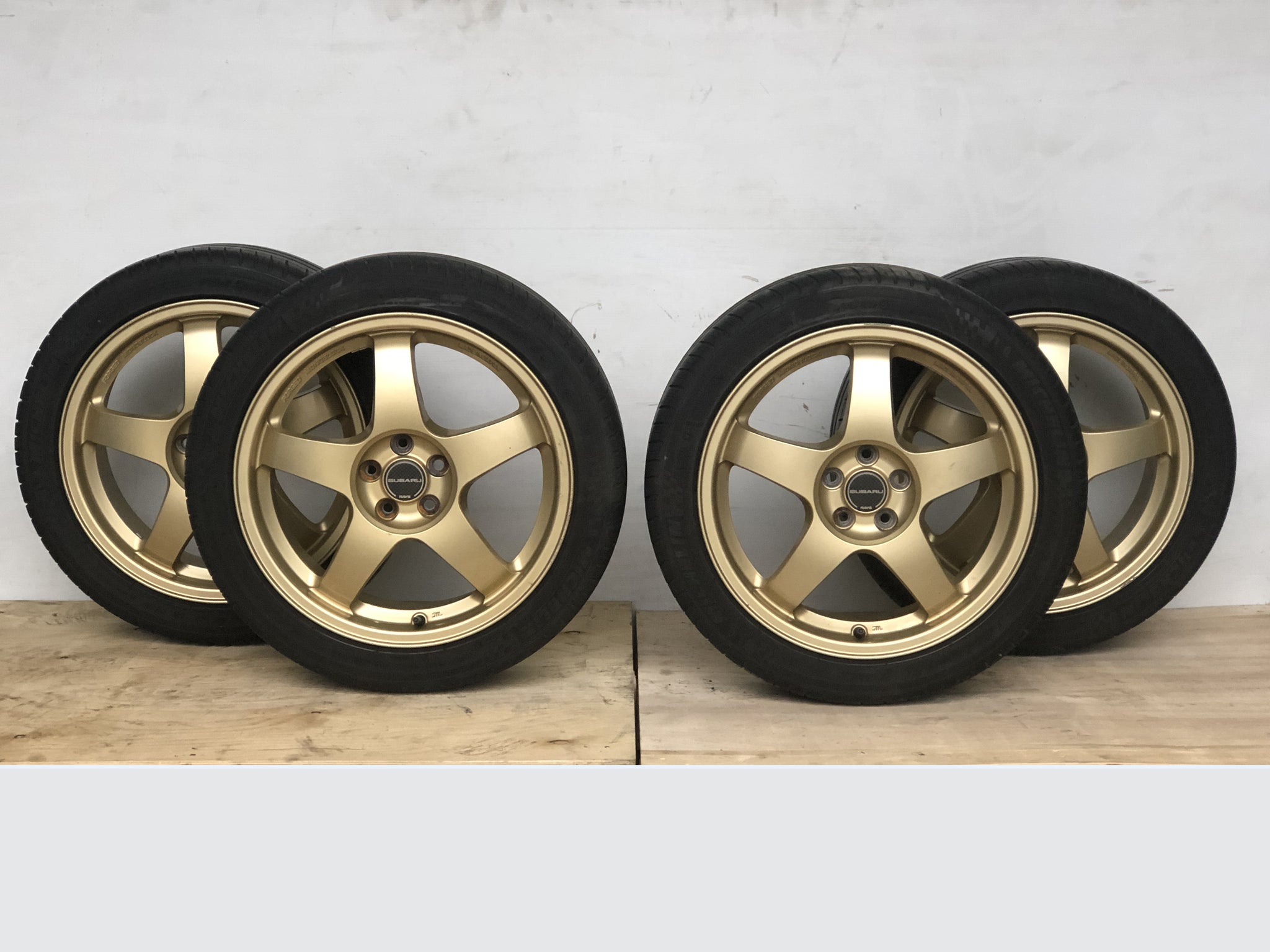 17x7JJ +55 5h100 SUBARU  4本 1470 | JDM 17
