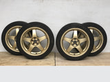 JDM 17" SUBARU RAYS 17x7JJ +55 5x100 RIMS GOLD FORGED MONOBLOCK GC8 RA 215/45 RZ17 | Wheels and Rims | +55, 17 Inch, 17", 5x100, Impreza, Rays, STI, Subaru, WRX, wrx 2004, wrx 2005, WRX STI | 1470