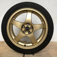 JDM 17" SUBARU RAYS 17x7JJ +55 5x100 RIMS GOLD FORGED MONOBLOCK GC8 RA 215/45 RZ17 | Wheels and Rims | +55, 17 Inch, 17", 5x100, Impreza, Rays, STI, Subaru, WRX, wrx 2004, wrx 2005, WRX STI | 1470
