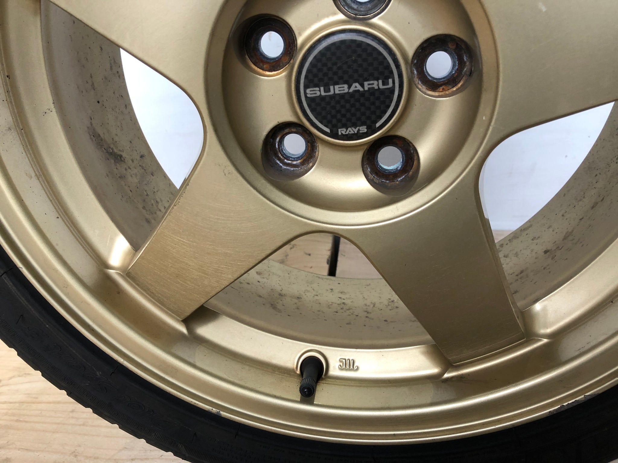 17x7JJ +55 5h100 SUBARU  4本 1470 | JDM 17
