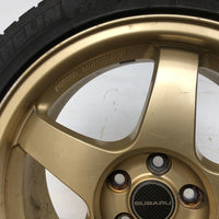 JDM 17" SUBARU RAYS 17x7JJ +55 5x100 RIMS GOLD FORGED MONOBLOCK GC8 RA 215/45 RZ17 | Wheels and Rims | +55, 17 Inch, 17", 5x100, Impreza, Rays, STI, Subaru, WRX, wrx 2004, wrx 2005, WRX STI | 1470