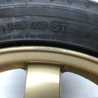 JDM 17" SUBARU RAYS 17x7JJ +55 5x100 RIMS GOLD FORGED MONOBLOCK GC8 RA 215/45 RZ17