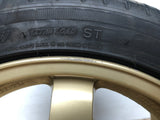 JDM 17" SUBARU RAYS 17x7JJ +55 5x100 RIMS GOLD FORGED MONOBLOCK GC8 RA 215/45 RZ17