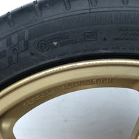JDM 17" SUBARU RAYS 17x7JJ +55 5x100 RIMS GOLD FORGED MONOBLOCK GC8 RA 215/45 RZ17