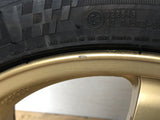 JDM 17" SUBARU RAYS 17x7JJ +55 5x100 RIMS GOLD FORGED MONOBLOCK GC8 RA 215/45 RZ17