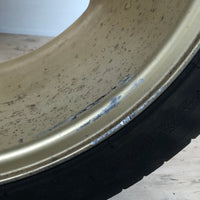 JDM 17" SUBARU RAYS 17x7JJ +55 5x100 RIMS GOLD FORGED MONOBLOCK GC8 RA 215/45 RZ17