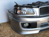 JDM Subaru Forester Bumper Lip Headlights Fenders Hood Grille Fogs 2003-2005 SG5 | Front End Conversion | 2003-2005, Carbon Fiber, Cross Sport, Cross Sport Lip, Forester, hid, SG5, Subaru | 1223