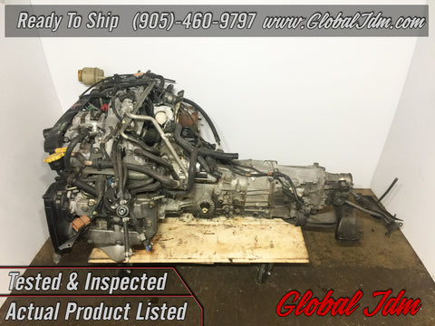 JDM Subaru Impreza WRX EJ205 AVCS Engine 5 Speed Transmission 02-05 4CTY754VBBAA B036803