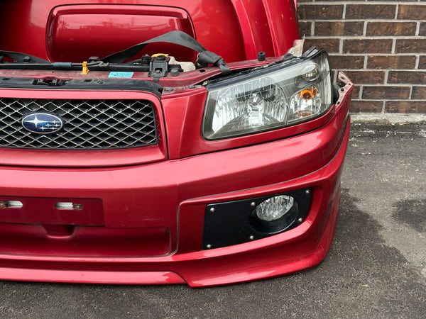 JDM Subaru Forester Cross Sport Front End Conversion Bumper Lip Headlights Fenders hood Grille Fogs 2003-2005 SG5