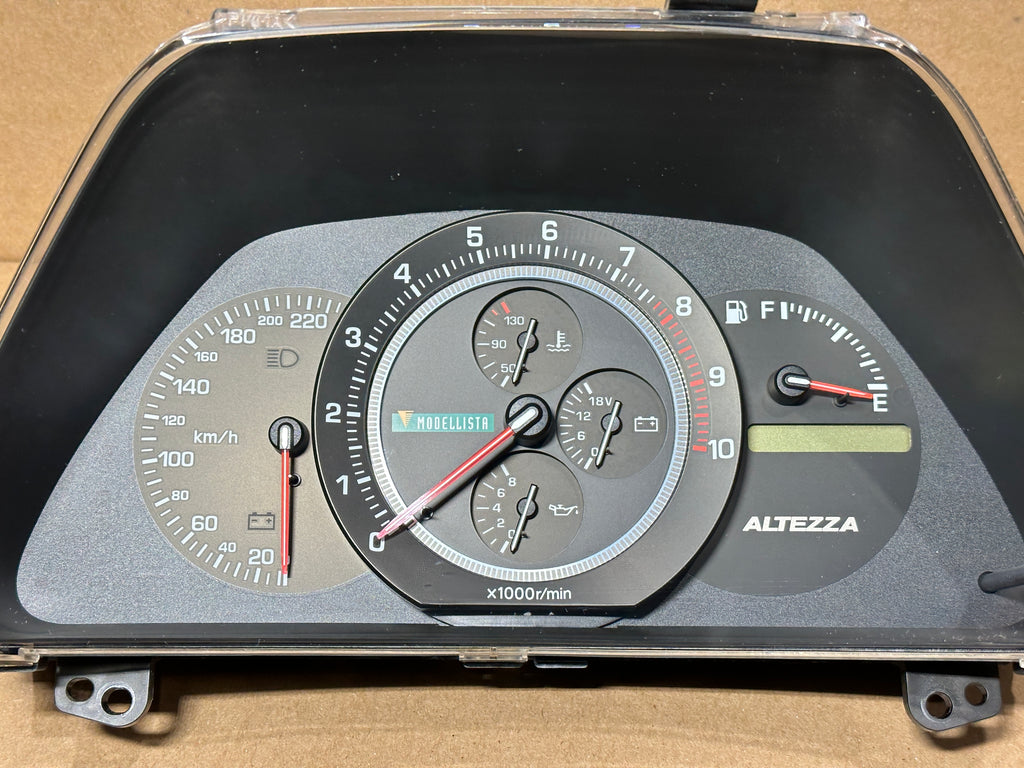 Dm Rpm Cluster 2538 JDM Modellista Lexus Is300 Toyota Altezza SXE10 M/T Gauge Cluster ...
