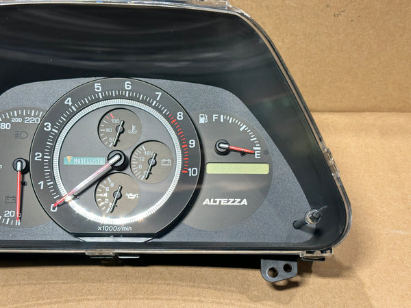 JDM Modellista Lexus Is300 Toyota Altezza SXE10 M/T Gauge Cluster Speedometer 220km