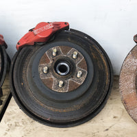 JDM 02-07 Subaru WRX Turbo 4/2 Pots Calipers Disk Brake Conversion 5X100 Hubs | Brake Caliper | 2.0l, 2005, EJ205, Forester, Impreza, Subaru, WRX, wrx 2004, wrx 2005 | 1488