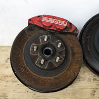 JDM 02-07 Subaru WRX Turbo 4/2 Pots Calipers Disk Brake Conversion 5X100 Hubs | Brake Caliper | 2.0l, 2005, EJ205, Forester, Impreza, Subaru, WRX, wrx 2004, wrx 2005 | 1488