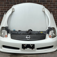 JDM Infiniti G35 Coupe Bumper Headlights Fender Hood Grille 2003-2004 Coupe 2-DR | Front End Conversion | freeshipping, G35, g35 coupe, g35 front end conversion, infiniti g35 | 2070