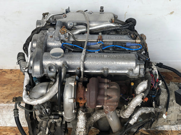 99 05 JDM Mazda Miata MX-5 BP Garrett Turbo Engine 6 Speed Transmission 1.8L DOHC Motor | Engine | 6 Speed, 6 SPEED ENGINE, 99-05, Engine, JDM 1.8L ENGINE, MAZDA MIATA ENGINE, Miata, tested, Transmission | 1499