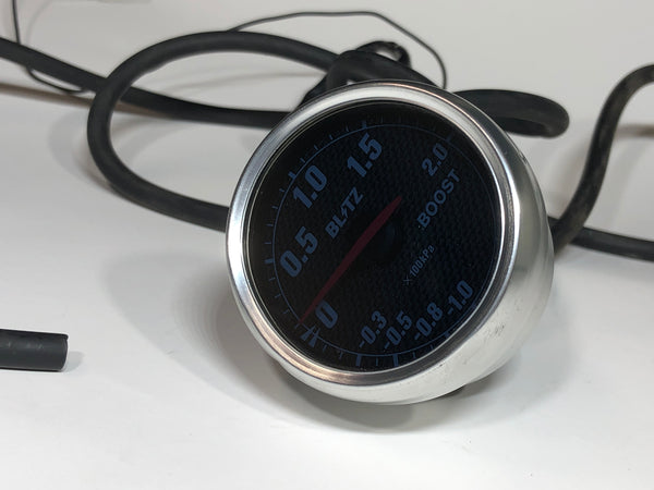 JDM Blitz Boost Gauge Carbon Style  |  BZR- 70707 | Gauge | Blitz Gauge, freeshipping | 1508