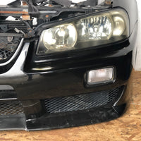 JDM Nissan Skyline R34 GT HR34 ER34 Sedan Front Nose Cut Conversion Xenon Headlights, Front Bumper Hood Etc. | Front Nose Cut | BNR34, ENR34, ER34, GTT R34, HR34, Nissan R34, R34, R34 Neo | 1533