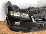 JDM Nissan Skyline R34 GT HR34 ER34 Sedan Front Nose Cut Conversion Xenon Headlights, Front Bumper Hood Etc. | Front Nose Cut | BNR34, ENR34, ER34, GTT R34, HR34, Nissan R34, R34, R34 Neo | 1533