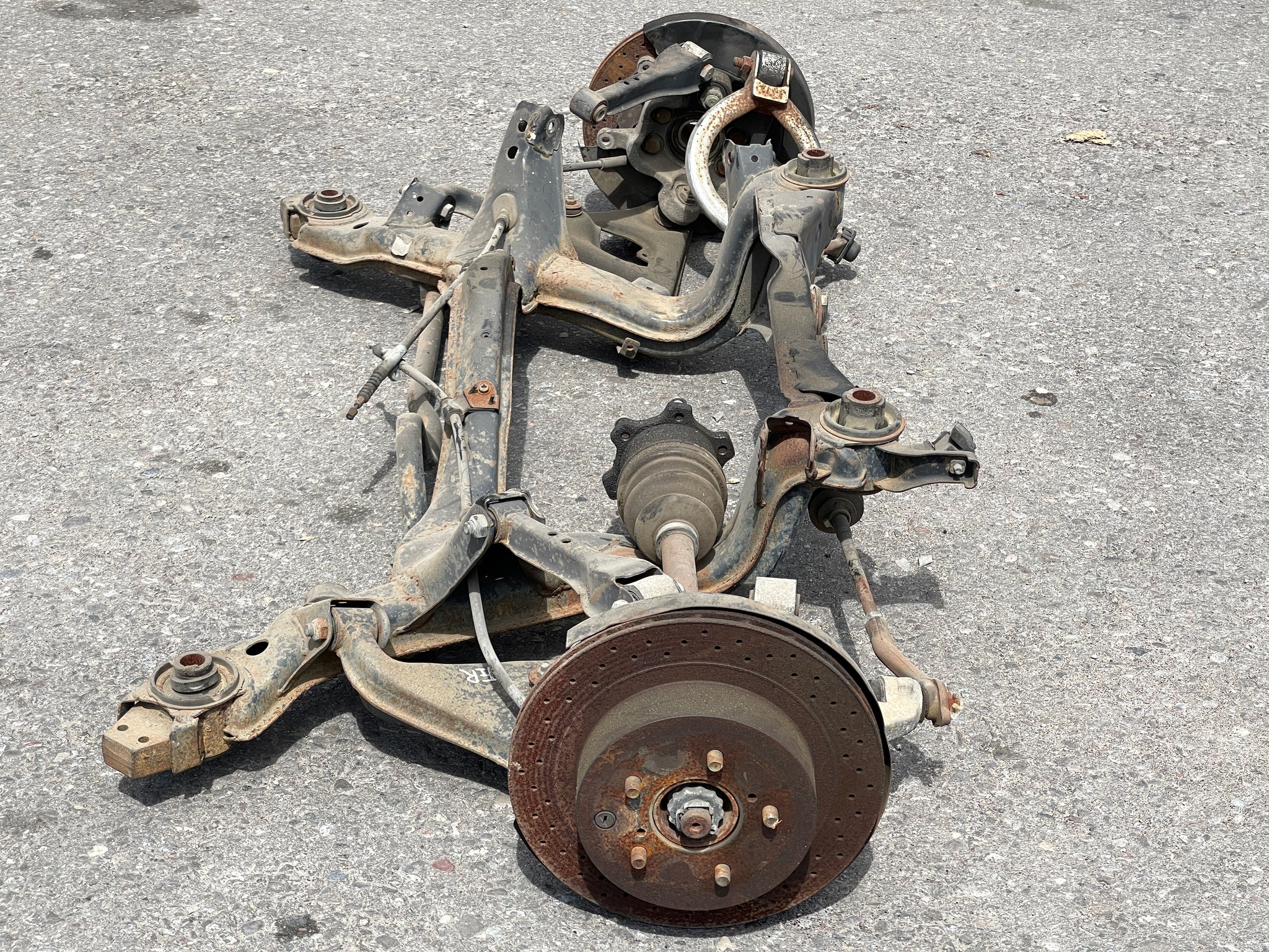 R32 Rear Subframe 1492 | Nissan Skyline GTR R32 Rear SubFrame With Suspension Parts ...
