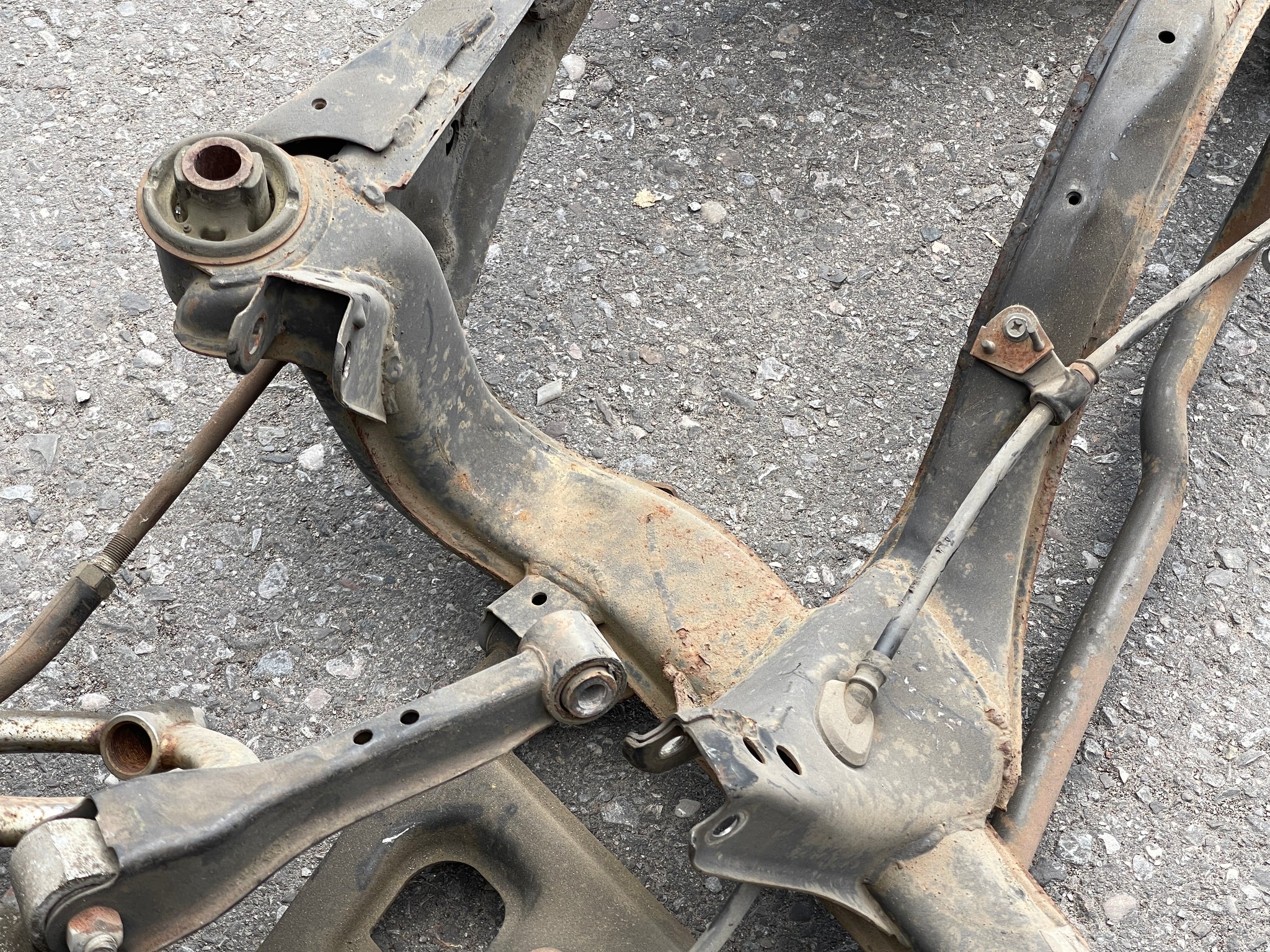 R32 Rear Subframe 1492 | Nissan Skyline GTR R32 Rear SubFrame With Suspension Parts ...