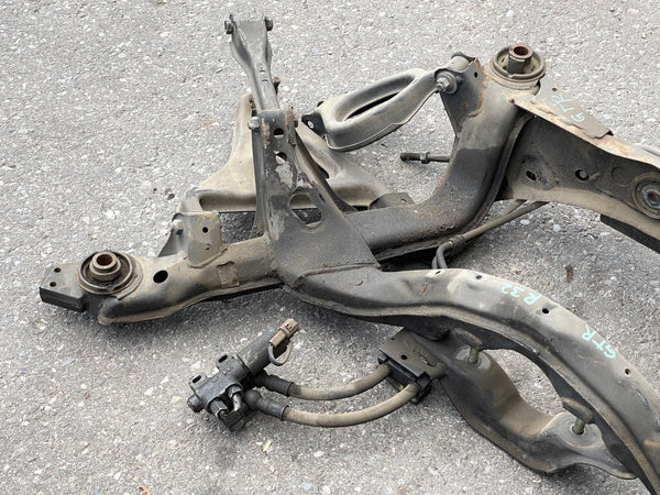Nissan Skyline GTR R32 Rear SubFrame With Suspension Parts | Frame | freeshipping, GTR hubs, hubs, knuckle, Nissan skyline GTR, Nissan skyline suspension | 1922