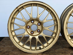 JDM 16" BBS Wheels Rims Mags 16x6.5 Offset 48+ 5x100 Subaru Impreza WRX Forester Legacy