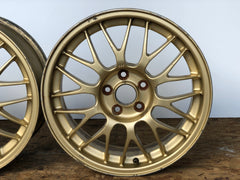 JDM 16" BBS Wheels Rims Mags 16x6.5 Offset 48+ 5x100 Subaru Impreza WRX Forester Legacy