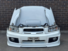 JDM Subaru Forester Cross Sport Front End Conversion Bumper Lip Headlights Fenders Hood Grille Fogs 2003-2005 SG5