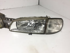 JDM Subaru Impreza GC8 STi GF8 WRX Front CRYSTAL Headlights Head Lamp OEM 1Pairs