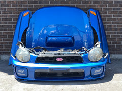 JDM Subaru Impreza WRX STi V7 Bumper Headlights Fenders Hood Bumper 2002-2003 Front End Conversion