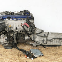 JDM Toyota Aristo Twin Turbo Front Sump VVTi 2JZ-GTE Engine Motor Auto Trans ECU Blue Top | Engine | 2jz, 2jzgte, tested, Toyota, toyota aristo, twin turbo, vvti | 1327