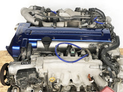 JDM Toyota Aristo Twin Turbo Front Sump VVTi 2JZ-GTE Engine Motor Auto Trans ECU Blue Top