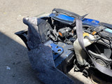JDM Subaru Impreza WRX STi V7 Bumper Headlights Fenders Hood Bumper 2002-2003 Front End Conversion