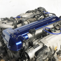 JDM Toyota Aristo Twin Turbo Front Sump VVTi 2JZ-GTE Engine Motor Auto Trans ECU Blue Top | Engine | 2jz, 2jzgte, tested, Toyota, toyota aristo, twin turbo, vvti | 1327
