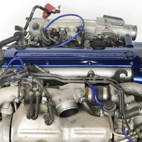 JDM Toyota Aristo Twin Turbo Front Sump VVTi 2JZ-GTE Engine Motor Auto Trans ECU Blue Top | Engine | 2jz, 2jzgte, tested, Toyota, toyota aristo, twin turbo, vvti | 1327