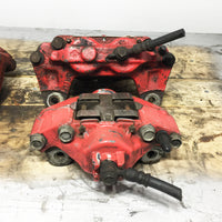 JDM OEM 02-07 Subaru Impreza WRX / 03-05 Forester XT Front & Rear Brake Calipers 4 & 2 Pot W/ Rear Spindle Hub Knuckles LH & RH | Calipers | 2 pot, 4 pot, Calipers, Forester XT, Impreza, Red Four pot, sti brakes, Subaru, WRX, wrx 2002, wrx 2003, wrx 2004, wrx 2005, WRX STI | 1190