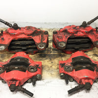 JDM OEM 02-07 Subaru Impreza WRX / 03-05 Forester XT Front & Rear Brake Calipers 4 & 2 Pot W/ Rear Spindle Hub Knuckles LH & RH