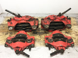 JDM OEM 02-07 Subaru Impreza WRX / 03-05 Forester XT Front & Rear Brake Calipers 4 & 2 Pot W/ Rear Spindle Hub Knuckles LH & RH