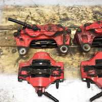 JDM OEM 02-07 Subaru Impreza WRX / 03-05 Forester XT Front & Rear Brake Calipers 4 & 2 Pot W/ Rear Spindle Hub Knuckles LH & RH