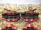 JDM OEM 02-07 Subaru Impreza WRX / 03-05 Forester XT Front & Rear Brake Calipers 4 & 2 Pot W/ Rear Spindle Hub Knuckles LH & RH