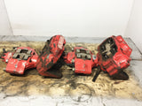JDM OEM 02-07 Subaru Impreza WRX / 03-05 Forester XT Front & Rear Brake Calipers 4 & 2 Pot W/ Rear Spindle Hub Knuckles LH & RH