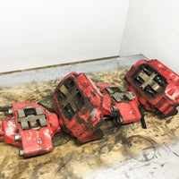 JDM OEM 02-07 Subaru Impreza WRX / 03-05 Forester XT Front & Rear Brake Calipers 4 & 2 Pot W/ Rear Spindle Hub Knuckles LH & RH