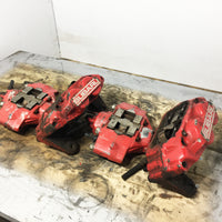 JDM OEM 02-07 Subaru Impreza WRX / 03-05 Forester XT Front & Rear Brake Calipers 4 & 2 Pot W/ Rear Spindle Hub Knuckles LH & RH