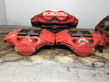 JDM OEM 02-07 Subaru Impreza WRX / 03-05 Forester XT Front & Rear Brake Calipers 4 & 2 Pot W/ Rear Spindle Hub Knuckles LH & RH