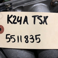 JDM 04-08 Honda K24A 2.4L DOHC i-VTEC RBB 200HP Engine K24A2 Acura TSX - 5511835.  NOTE LOW COMPRESSION | Engine | 2004 2008 Acura Tsx 2.4L DOHC i-VTEC Automatic Transmission MRSA JDM K24A, acura tsx, Acura Tsx K24A Engine, K24a Tsx, K24a2, TSX, tsx Engine | 1769